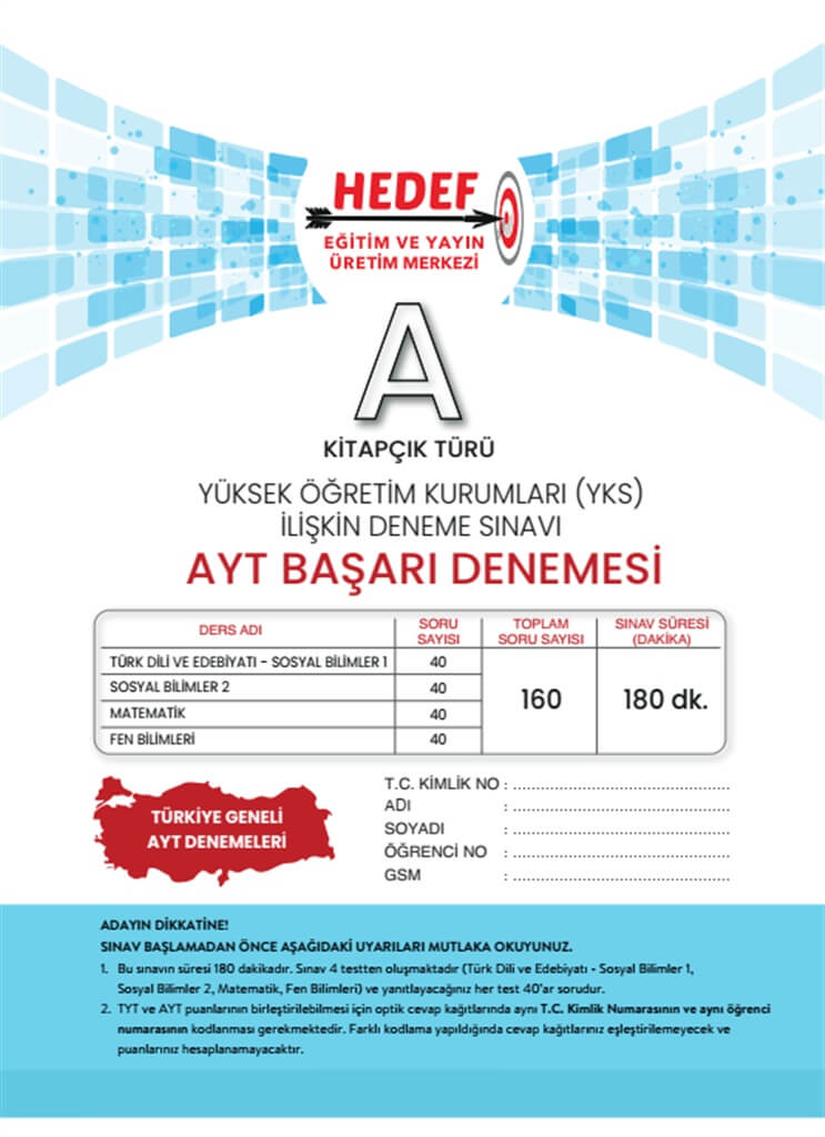 AYT Başarı Denemeleri 1-10